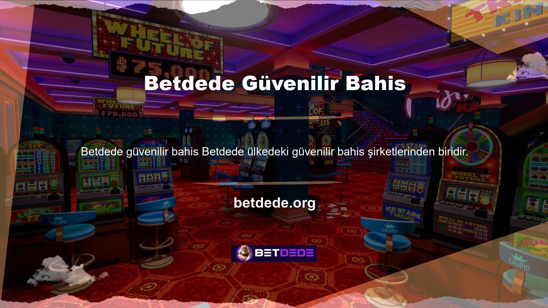 Betdede, casino oyuncularının tüm Türk casino oyunları için güvendiği ve sevdiği bahis şirketidir