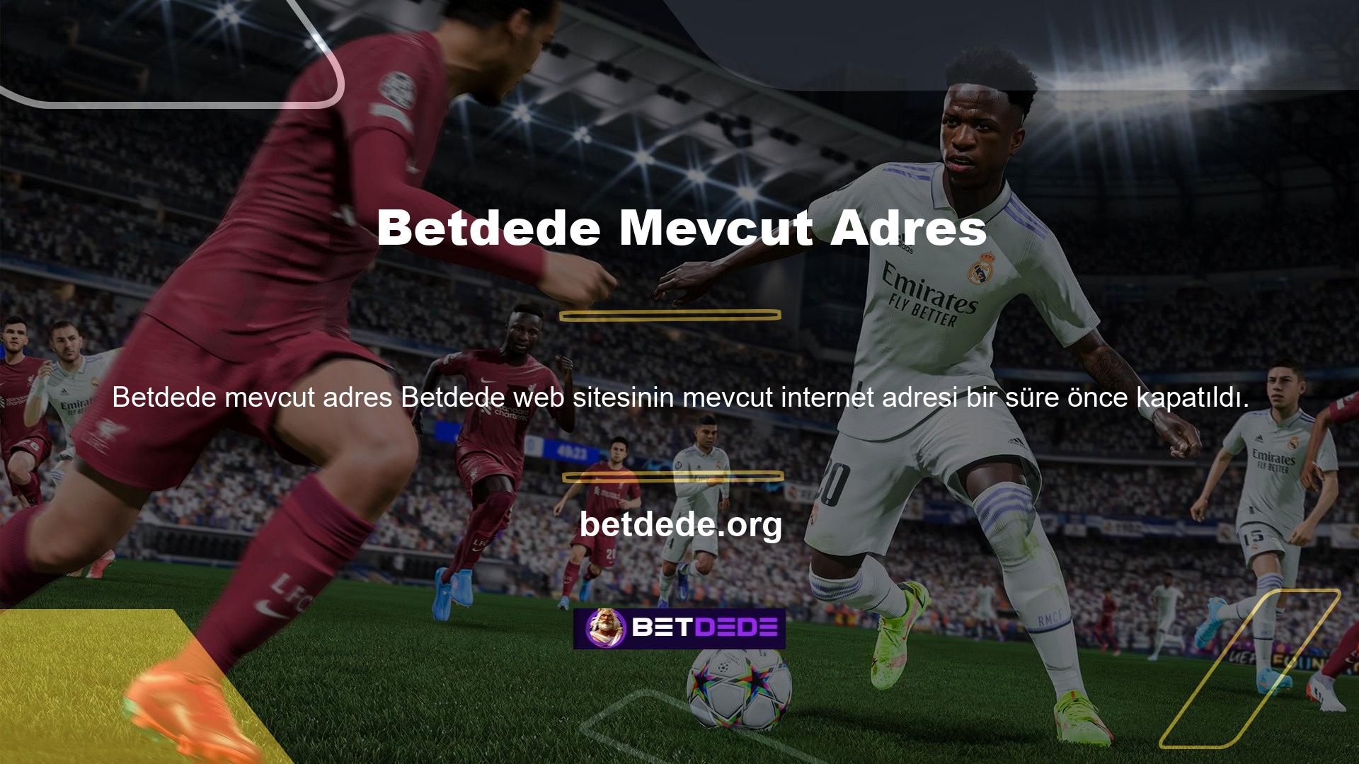 Farklı bir adreste hizmet verecek Betdede mevcut web sitesinin adresini bulmak için sitenin sosyal medya araçlarını takip etmeyi unutmamalısınız